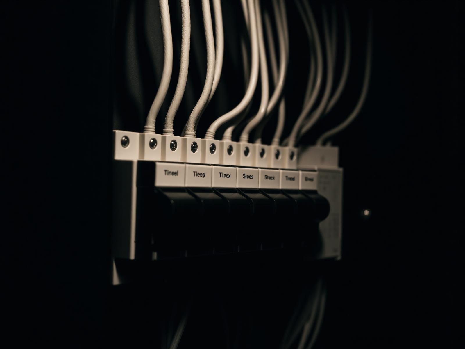 Modern electrical panel upgrade installation