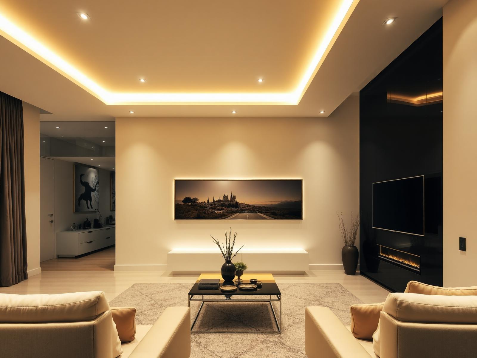 Clean recessed lighting installation in a home ceiling